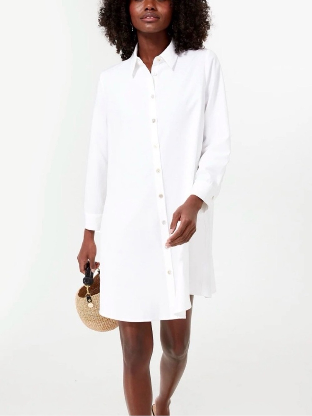 Pomander Place White Shirt dress size M